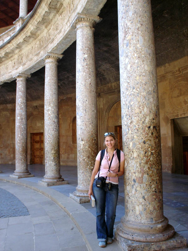 Lourdes visiting Granada, Spain